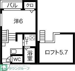 名古屋市営名城線 熱田神宮伝馬町駅 徒歩8分の賃貸アパート 1階1Kの間取り