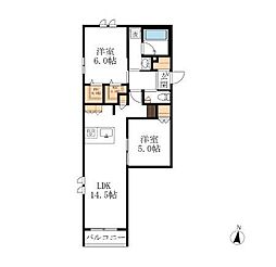間取図画像 2LDK