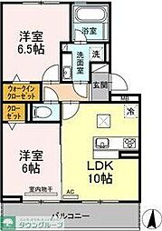 名古屋市営東山線 高畑駅 バス21分 蟹田下車 徒歩4分の賃貸アパート 1階2LDKの間取り