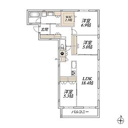 間取図画像 3LDK