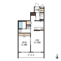 間取図画像 1LDK
