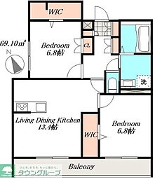 間取図画像 2LDK