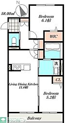 間取図画像 2LDK