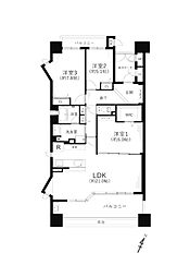 ルネグランディルノースサイド 3LDKの間取図画像