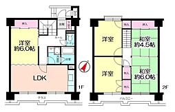 オリエントハイツ小笹1B棟 5LDKの間取図画像