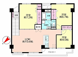 間取図画像 3LDK