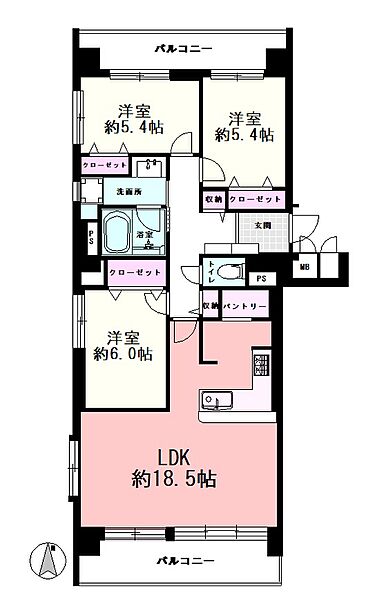 間取りを拡大表示