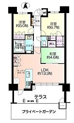 サンリヤン小戸 3LDKの間取図画像