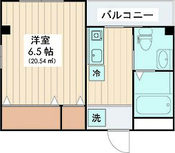 プチタミ 1Kの間取図画像