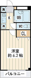 プライムコート 1Kの間取図画像