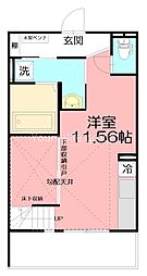 LAIDBACKテラス ワンルームの間取図画像