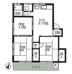小泉ハイツ 3DKの間取図画像