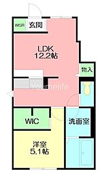 間取図画像 1LDK