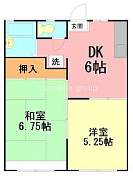 間取図画像 2DK