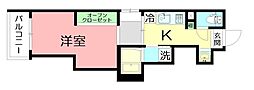 K・ricerca 1Kの間取図画像