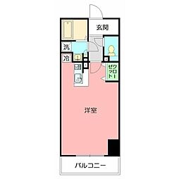 エテルナ ワンルームの間取図画像