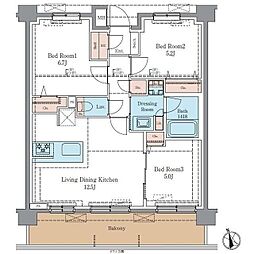 間取図画像 3LDK
