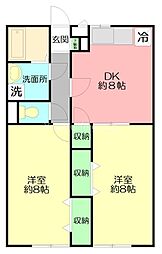 間取図画像 2DK