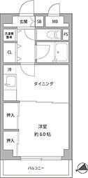 ケントコート藤沢妙善寺 1DKの間取図画像