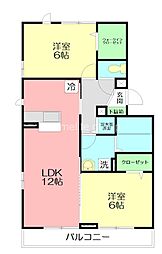 間取図画像 2LDK