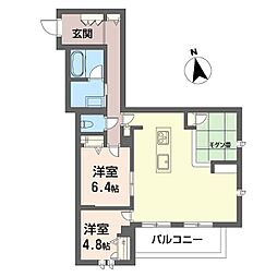 ウィズプラス大船 3LDKの間取図画像