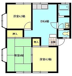 ケーアイレジデンス 3DKの間取図画像