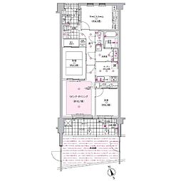 ミオカステーロ鎌倉玉縄 2SLDKの間取図画像