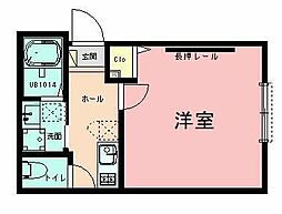 ハイズ湘南茅ケ崎 1Kの間取図画像