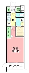ベルヴュコート湘南 1Kの間取図画像