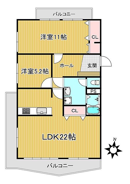 対面キッチンに間取り変更実施