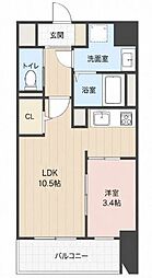 メゾン・ド・ソレイユ 1LDKの間取図画像