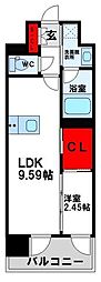 プレジデンス ざ 三萩野 1LDKの間取図画像