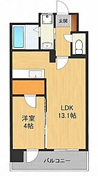 レジーナ小倉 1LDKの間取図画像