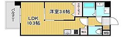 GALAXIEヴィーラブライト 1LDKの間取図画像