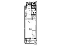 ギャラン竪町NEO 1Kの間取図画像