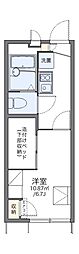 レオパレス星丘A 1Kの間取図画像
