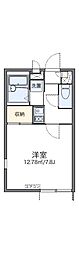 レオパレスエンブレム 1Kの間取図画像