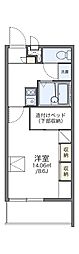 レオパレスプランタン参番館 1Kの間取図画像