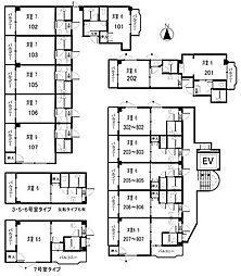 ロータリーM出口 1Kの間取図画像