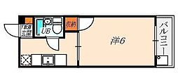 アルビラージュ 1Kの間取図画像