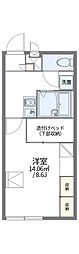 レオパレスプルメリア 1Kの間取図画像