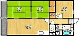 シティアーク枚方 3LDKの間取図画像