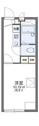 レオパレスミヤ 1Kの間取図画像