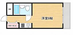 ハイツ家村 ワンルームの間取図画像