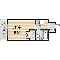 水野ビル 1Kの間取図画像