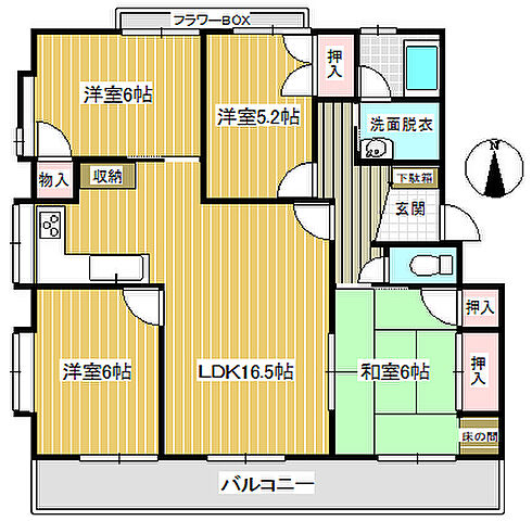 間取り アーバン東海II 2階/-