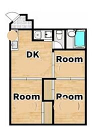 間取図画像 3DK