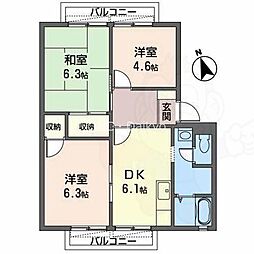 間取図画像 3DK