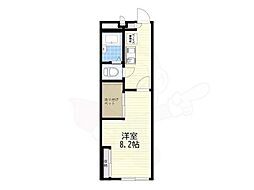 レオパレスANNEXEST 1Kの間取図画像