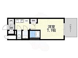 Cion Osaka East Gate 1Kの間取図画像